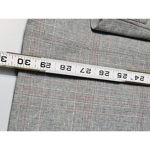 Washington Clothiers Wool Blend Plaid Blazer Size 40 Slim Gray - Picture 7 of 12